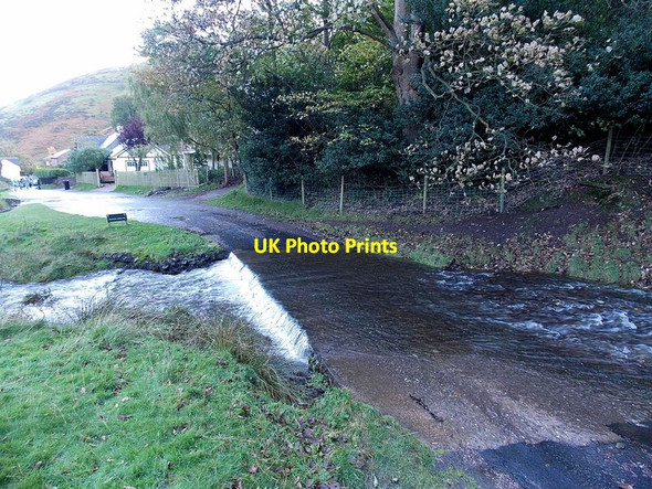 Photo 6"x4" White water at the edge of a ford, Carding Mill Valley, Church Stretton Ashbrook\/SO4594 c2013