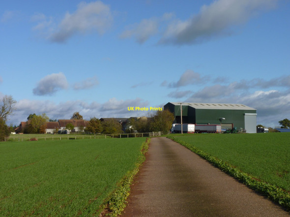 Photo 6"x4" Road between farms Astwood\/SO9365 c2017