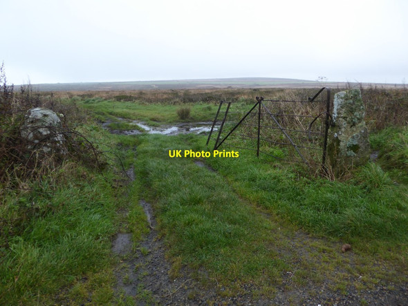 Photo 6"x4" Gate onto Woon Gumpus Common Higher Bojewyan c2017
