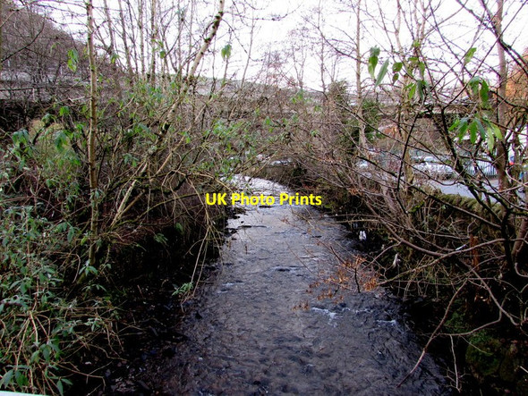 Photo 6"x4" Upstream along the Ebbw River, Aberbeeg Glandwr\/SO2001 c2016
