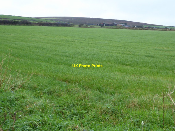 Photo 6"x4" Farmland near Tredinney Crows-an-wra c2017