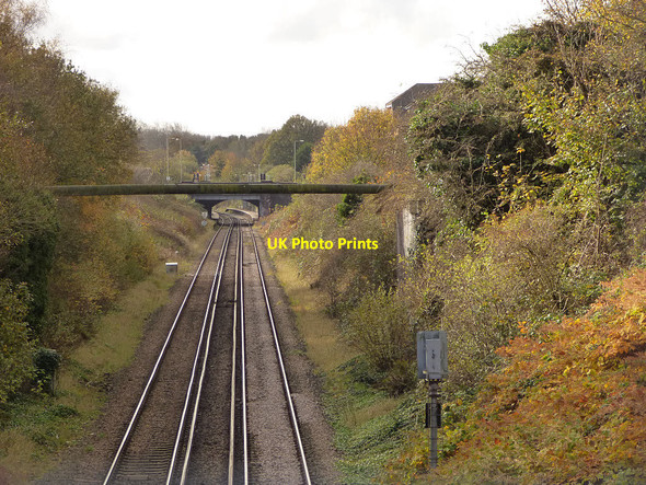 Photo 6"x4" Kirkby line to the west  of NCN62 Fazakerley c2017