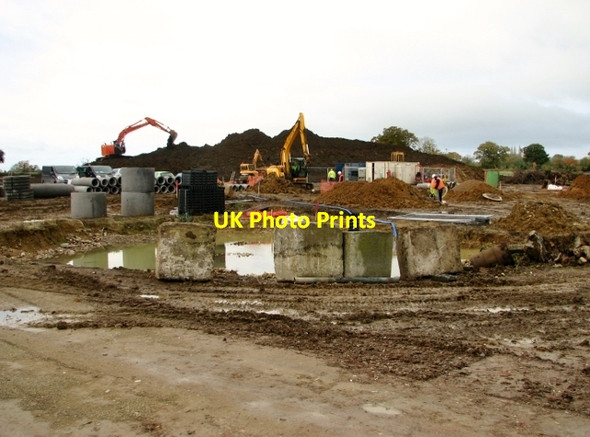 Photo 6"x4" New housing being constructed in Bixley Arminghall c2017