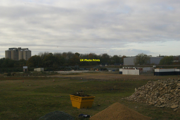 Photo 6"x4" Empty land between railway lines, northwest of Ipswich station Ipswich c2017