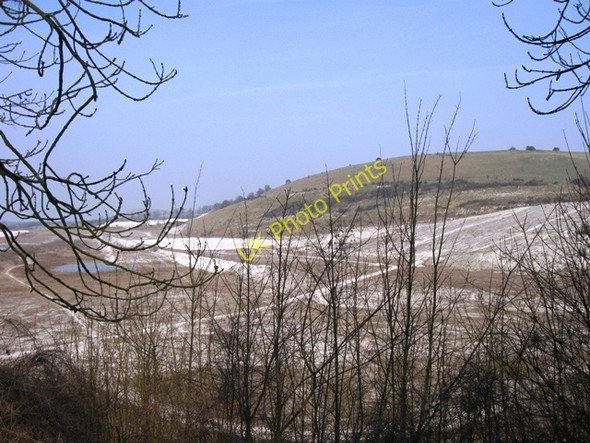 Photo 6"x4" Pitstone Hill - Looking across the quarry Pitstone c2009