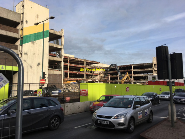 Photo 6"x4" Broadmarsh car park demolition Nottingham\/SK5641 c2017