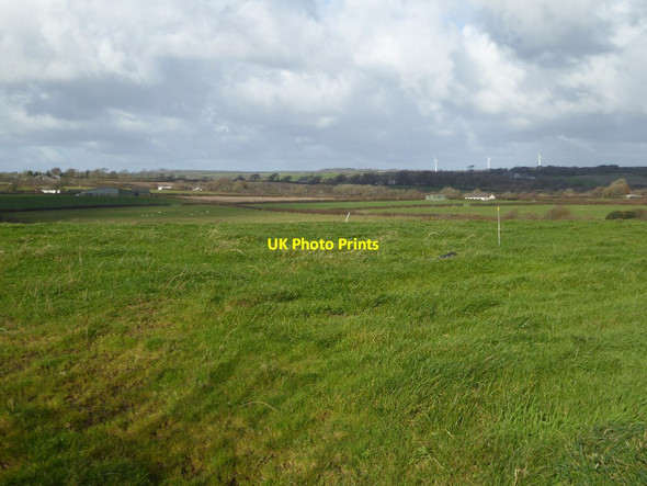 Photo 6"x4" Farmland near Higher Pigsdon Farm Thurdon c2017