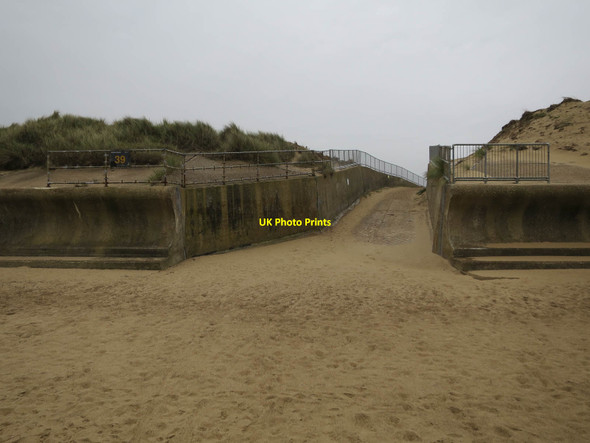 Photo 6"x4" Beach access, Winterton Ness East Somerton c2017