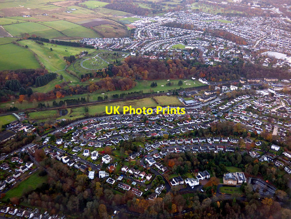 Photo 6"x4" Milngavie from the air Milngavie c2017