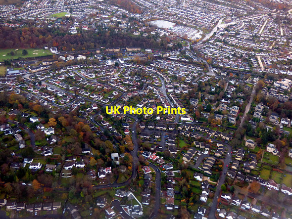 Photo 6"x4" Milngavie from the air Milngavie c2017 P1