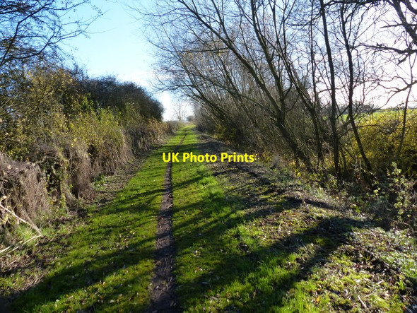 Photo 6"x4" Towpath along the disused Grantham Canal Owthorpe c2017