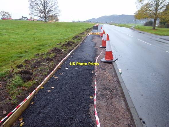 Photo 6"x4" Relaying the pavement, Poolbrook Road Great Malvern c2017