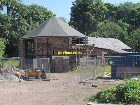 Photo 6"x4" Bersham ironworks - octagonal building Bersham c2017