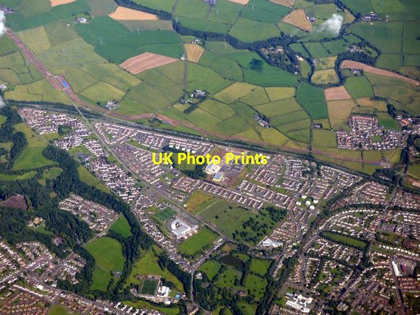 Photo 6"x4" Kilmarnock from the air Kilmarnock c2017