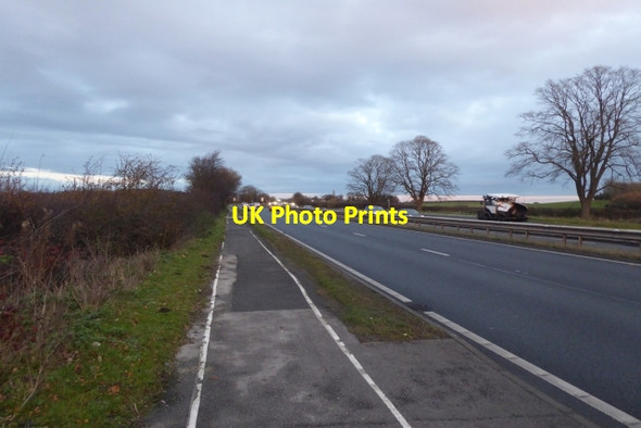 Photo 6"x4" Eastbound cycle path Street Houses\/SE5245 c2017