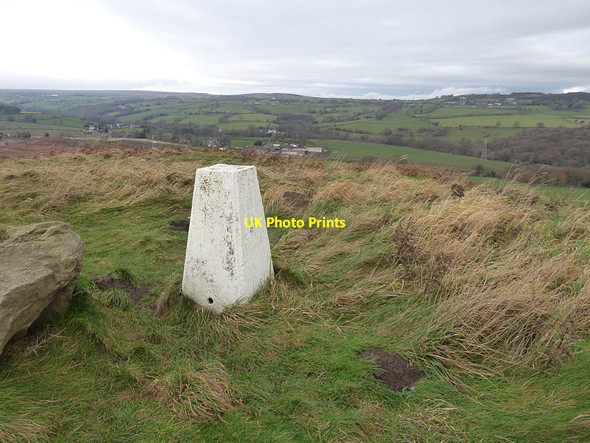 Photo 6"x4" Trig pillar above Baildon Baildon c2017