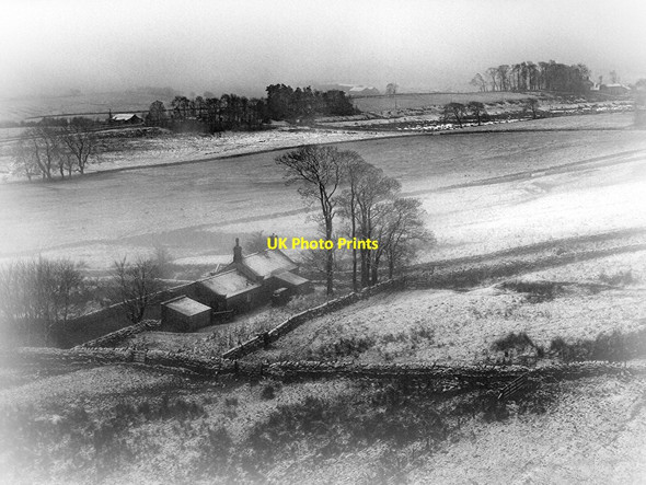 Photo 6"x4" Peel from Hadrian's Wall (monochrome) Birkshaw\/NY7765 c2008