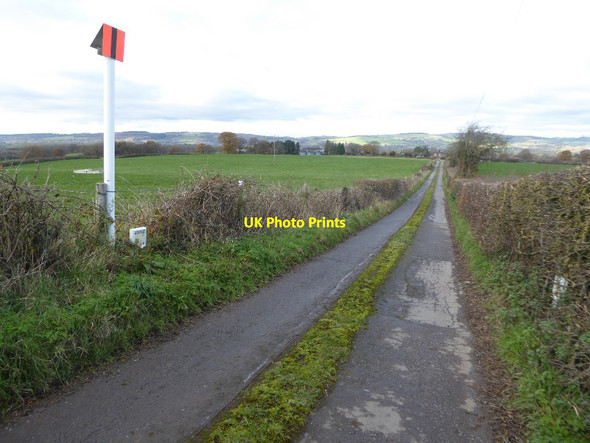 Photo 6"x4" Pipeline crossing a farm drive Ashton\/SO5164 c2017