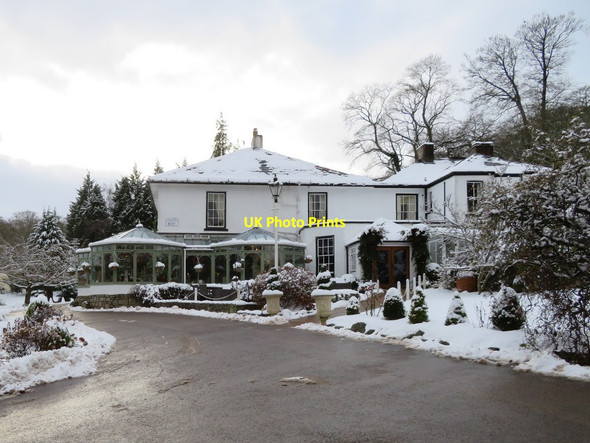 Photo 6"x4" Plas Hafod Hotel in the snow Mold\/Yr Wyddgrug c2017