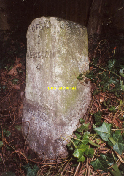 Photo 6"x4" Old Milestone by the former A34, Hinksey Hill South Hinksey c2001