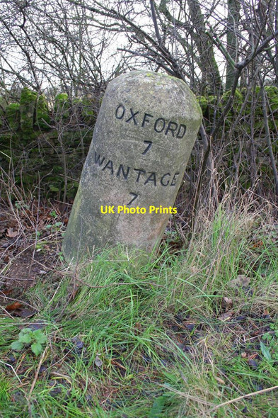 Photo 6"x4" Old Milestone by the A338, north of Frilford Frilford c2004