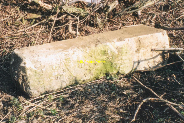 Photo 6"x4" Old Milestone by the A413, near Buxlow Farm Hoggeston c2003