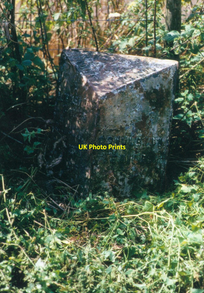 Photo 6"x4" Old Milepost by the A34, Congleton Road Eaton\/SJ8665 c2003