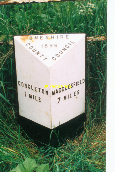 Photo 6"x4" Old Milepost by the A536, Macclesfield Road, Congleton Congleton c2003