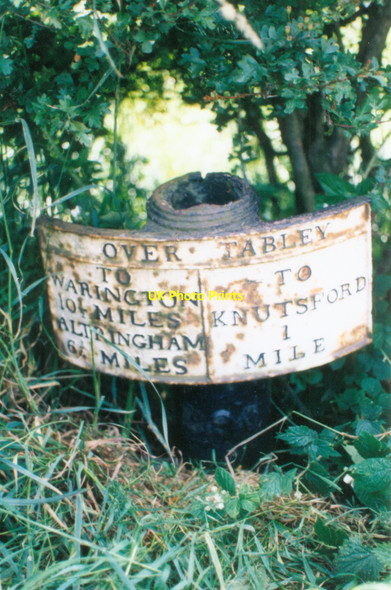 Photo 6"x4" Old Milepost by the A50, north of Knutsford Knutsford c2003