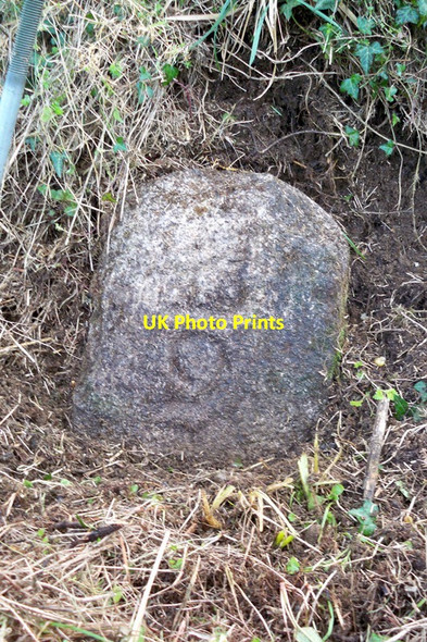 Photo 6"x4" Old Milestone by the B3266, Trecarne Helstone c2012