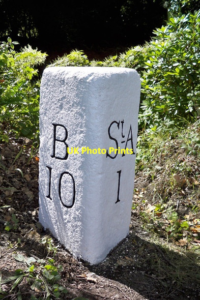 Photo 6"x4" Old Milestone by the A391, Trethowell St Austell c2017