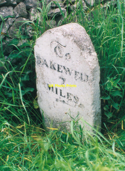 Photo 6"x4" Old Milestone by the B5056 Elton\/SK2260 c2002