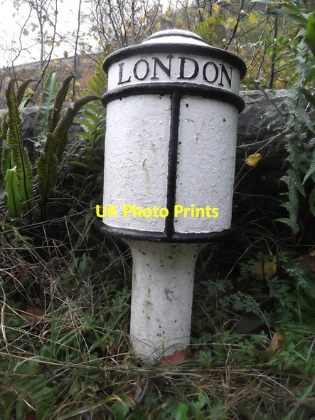 Photo 6"x4" Old Milepost by the A619, west of Robin Hood PH Robin Hood\/SK2772 c2014