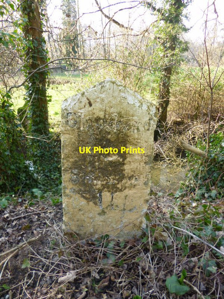 Photo 6"x4" Old Milestone by the B3082, north of Blandford Forum Blandford Forum c2002