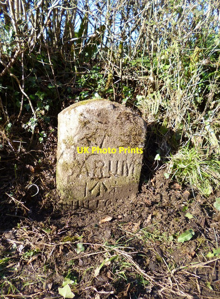 Photo 6"x4" Old Milestone by Old Barnstaple Road, west of Pillhead Bridge Eastleigh\/SS4827 c2013