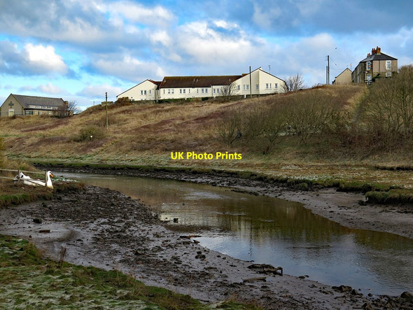 Photo 6"x4" Seaton Burn near Seaton Sluice Seaton Sluice c2017