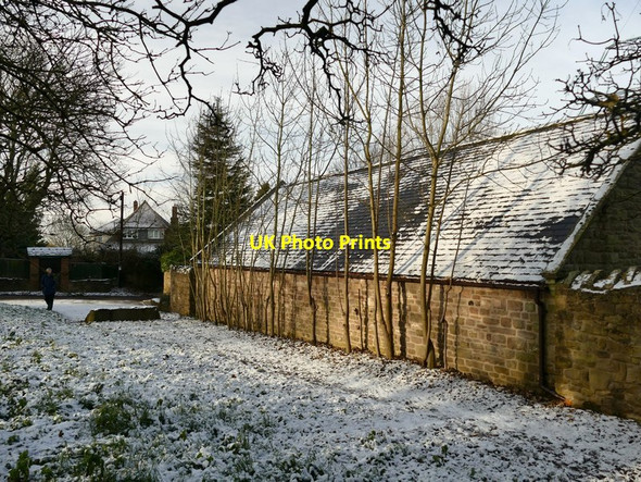 Photo 6"x4" Snowy path in Upper Whiston Guilthwaite c2017