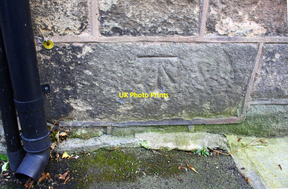 Photo 6"x4" Benchmark on #21 Dockroyd Lane Dockroyd c2017