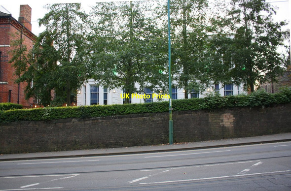 Photo 6"x4" Waverley Street wall in front of #9 Nottingham\/SK5641 c2017