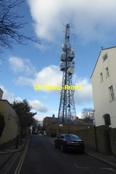 Photo 6"x4" Communications mast on Swains Lane Hampstead\/TQ2685 c2017