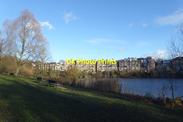 Photo 6"x4" Looking across Hampstead Ponds Hampstead\/TQ2685 c2017