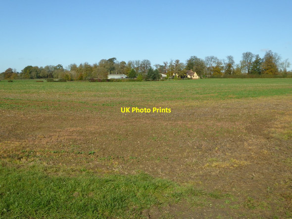 Photo 6"x4" Farmland and Park Farm Buckingham c2017
