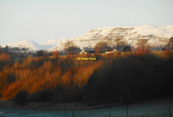 Photo 6"x4" Snow on the Strathblane Hills Blanefield\/NS5579 c2017