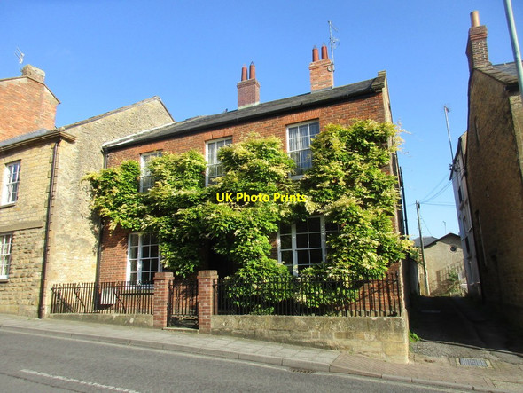 Photo 6"x4" Wisteria covered house, Church Street, Crewkerne Crewkerne c2017