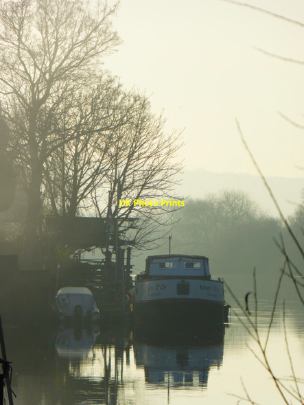 Photo 6"x4" Boat moored on the Trent Beeston\/SK5236 c2017
