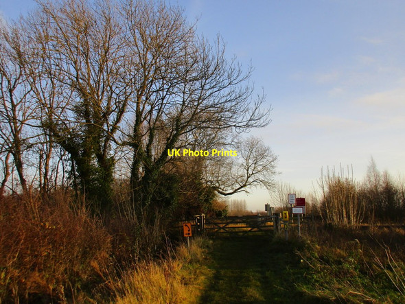 Photo 6"x4" Footpath crossing over the railway Bleasby\/SK7149 c2017