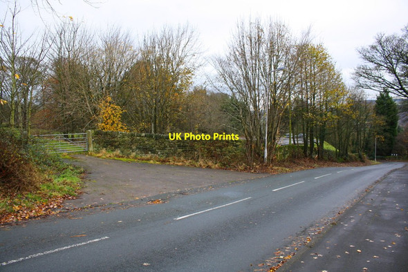 Photo 6"x4" Shann Lane at entrance to covered reservoir Keighley c2017
