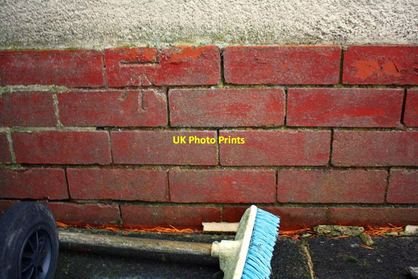 Photo 6"x4" Benchmark on #292 West Lane Keighley c2017