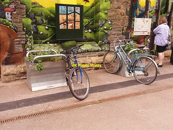 Photo 6"x4" Montpelier station - cycle parking Bristol c2017