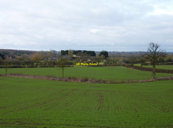 Photo 6"x4" Upper Goosehill Farm from Madam's Hill Broughton Green c2017